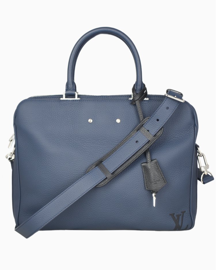 Pasta Louis Vuitton Original Armand MM Azul Masculina